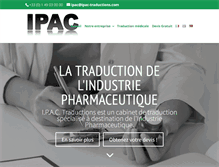 Tablet Screenshot of ipac-traductions.com